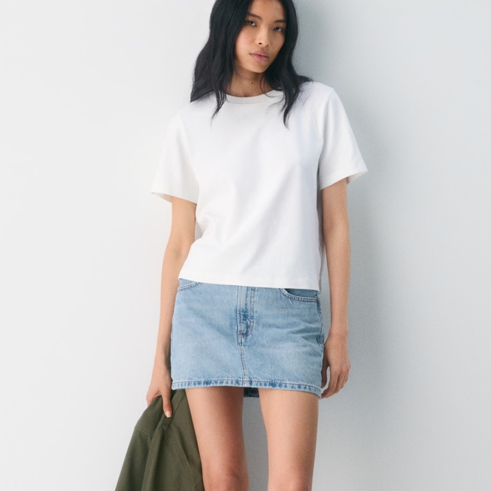 Denim Forum The '90s Ricci Denim Skirt